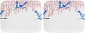 Catchii Cherry Blossom & Lucky Cranes Sushischaal - 22 cm - Porselein - 2 stuks