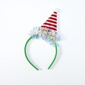 Kerst Haarband - Feestmuts - Decoratie - Kerst Diner - Rood - Groen - 1 Stuk