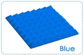 Akoestisch Studioschuim, Geluidsdemping panelen, Pyramid Tiles - 50 x 50 x 5 cm - Blauw