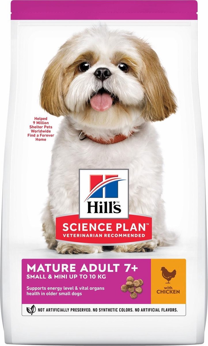 1,5kg Mature Adult 7+ Small & Mini met Kip Hill's Science Plan Hondenvoer