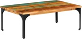 Salon tafel Bruin gerecycled hout (Incl dienblad) - woonkamer tafel - decoratie tafel - salontafel - wandtafel - Koffietafel