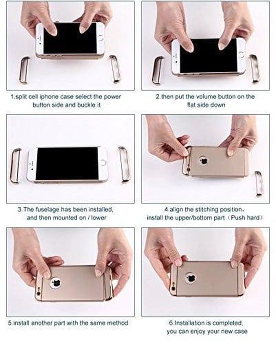 Luxe en or pour iPhone 6 / 6s Coque de protection en TPU ultra-mince