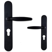 Sofia deurklink - profielcilinder 72mm - mat zwart - complete set