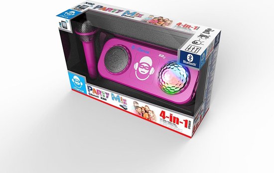 iDance XD2PK Bluetooth Party Systeem met Disco LED-Verlichting - Roze van iDance — afbeelding 4