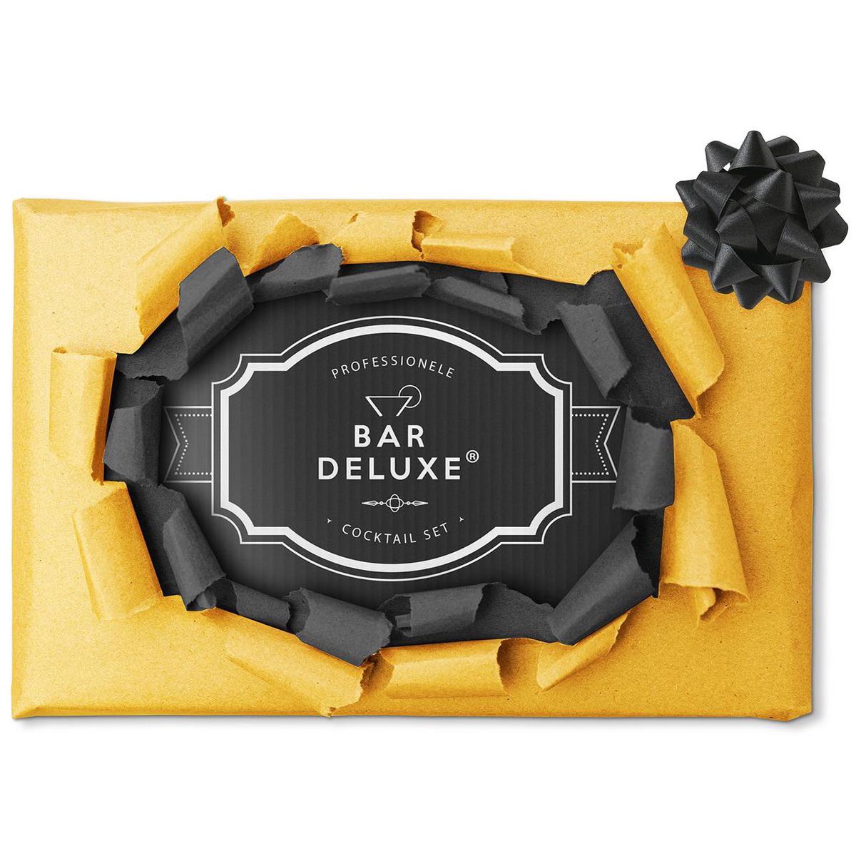 BarDeluxe® Cocktail Set - 13-Delig - Cocktailshaker 750 ml met Bamboe Standaard, Receptenboek & Whiskey Stones - Luxe Cadeauverpakking — cadeau in Kookcadeaus - foto 3