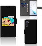 Wallet Case met Pasjes Geschikt voor Samsung Galaxy Note 10 Popart Oh Yes