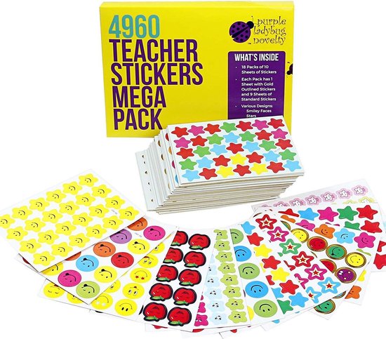 600 stuks motiverende stickers voor kinderen leraren - 30 motieven - Beloningsstickers in het Duits en Engels - Lerarenbenodigdheden