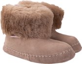 Donja HD Falun warme pantoffels 100 % schapenvacht en schapenleder zool