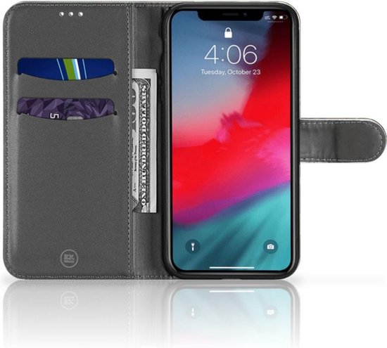 Portefeuille Apple iPhone 11 Pro Max Housse avec Fermeture magnétique Camouflage Foncé