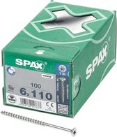 Spax Spaanplaatschroef Verzinkt Torx 6.0 x 110 - 100 stuks