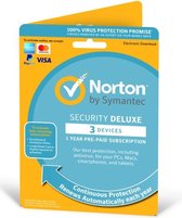 Symantec Norton Security Deluxe 1 User 3 Devices OEM