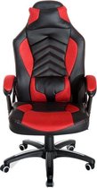 Ergonomische Bureaustoel - Stoel - Bureaustoelen - Gamestoel - Gamechair - Massage functie - Warmtefunctie - Kunstleer - Zwart/Rood