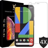 Google Pixel 4 Screenprotector - Tempered Gehard Glas - Case Friendly - iCall - 4 Stuks