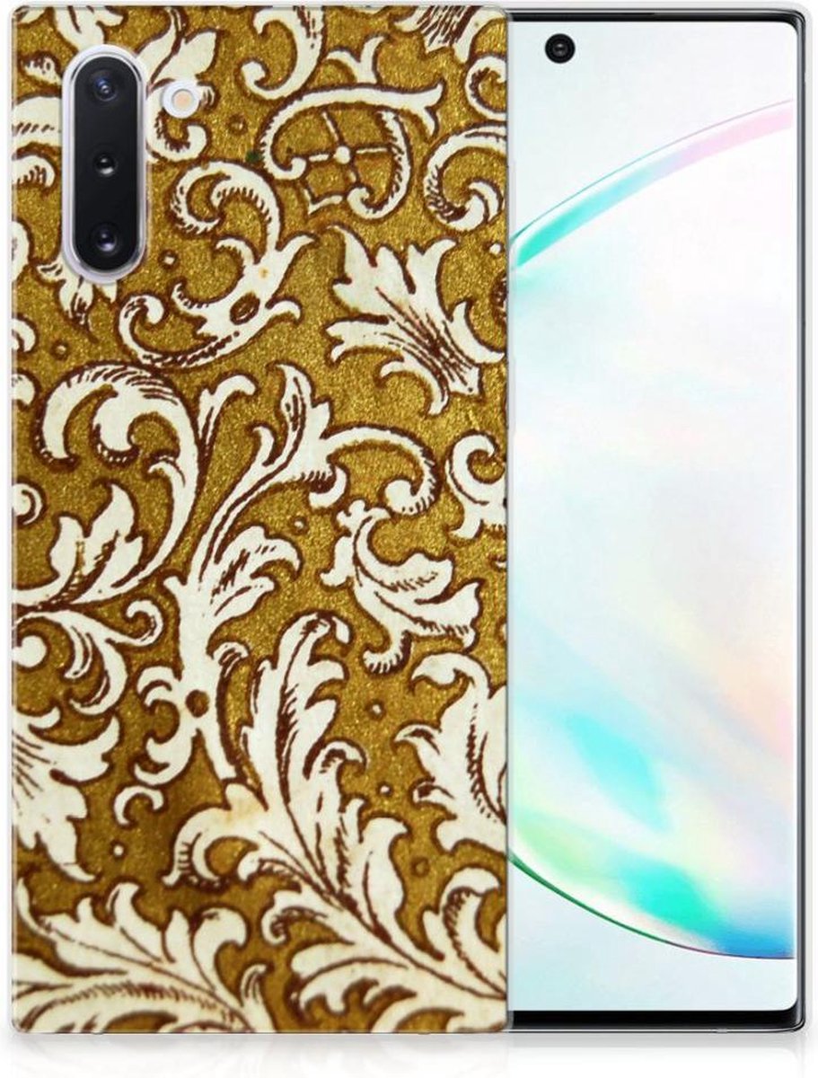 Siliconen Hoesje Samsung Galaxy Note 10 Barok Goud