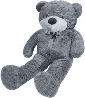 XXL Mega Teddybeer - Beer Knuffel - Grote Reuze Pluche Knuffelbeer - Luxe Teddy Bear Groot - 100cm - Grijs