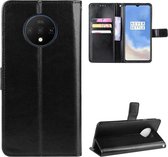 OnePlus 7T hoesje, 3-in-1 bookcase, zwart | GSM Hoesje / Telefoonhoesje Geschikt Voor: OnePlus 7T