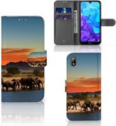 Huawei Y5 (2019) Telefoonhoesje met Pasjes Olifanten