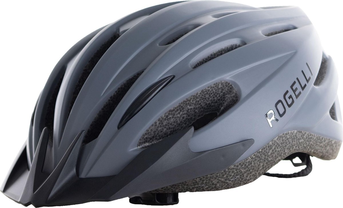 Rogelli Ferox Fietshelm - Sporthelm - Helm Volwassenen - Grijs - Maat L/XL - 58-62 cm
