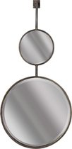 BePureHome Chain Dubbele Spiegel L - Metaal - Antique Zwart - Set van 2