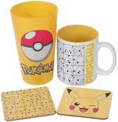 Boîte cadeau Pokémon (tasse, verre, sous-verres)