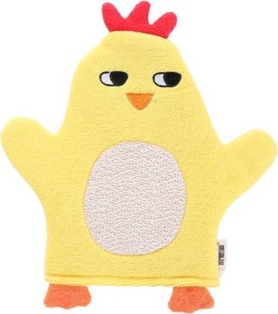 Premium Style Kinder & Baby Shower Glove Set Washand Geel