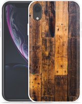 Geschikt voor Apple iPhone Xr Hoesje Special Wood - Designed by Cazy