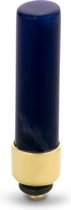 Melano Twisted Gemstone Cilinder steentje - goudkleurig - dames - 24,5mm - Sodalite