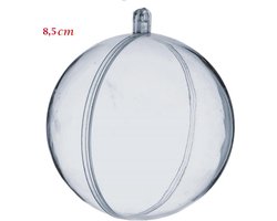 Pelmel Vier Minder dan Transparante plastic ballen 8,5 cm om op te hangen | bol.com