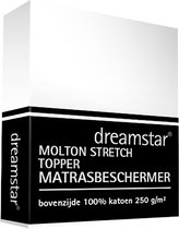 Dreamstar Hoeslaken Molton stretch Topper 80x200-100x220