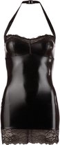 Cottelli Collection - Mini-robe moulante avec look mouillé brillant accentuant la féminité - Taille XL - Noir