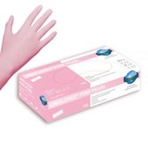 UNIGLOVES Pink pearl roze nitril handschoenen 100 stuks - Maat - MEDIUM