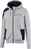 PUMA Red Bull Racing Hooded Sweat Jacket Heren Sporttrui - Light Gray Heather - Maat S