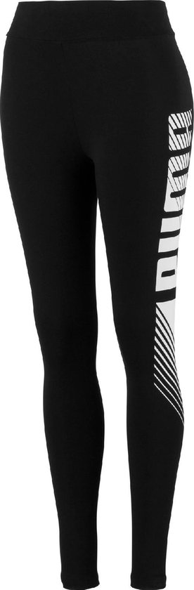 PUMA ESS+ Graphic Leggings Dames Sportlegging - Puma Black - Maat XS |  Bestel nu!