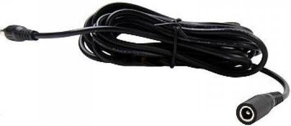 Foscam Voeding verlengkabel 5 meter 12V zwart (stekker 5.5 x 2.1mm)