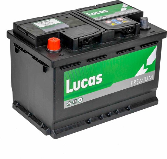 Lucas Premium Auto Accu | 12V 70AH 640 CCA | + Pool Links / - Pool Rechts  |... | bol.com