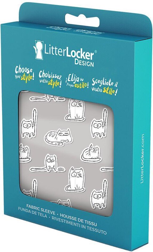 LITTERLOCKER Design Plus, housse de tissu pour poubelle à litière pour chat