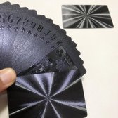 Zwarte speelkaarten - Poker kaarten - verstevigd en waterproof