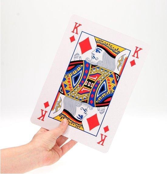 Thumbnail van een extra afbeelding van het spel XL Speelkaarten - 28 x 20 cm - Extra Grote Kaarten - Grote kaartenset  - 54 PCS - Speelset