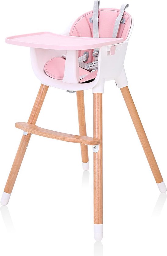 Kinderstoel, roze, meegroeistoel, in hoogte verstelbaar, 2 in 1 Kinderstoel,  roze,... | bol.com
