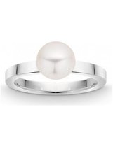Quinn - Dames Ring - 925 / - zilver - parel - 21825638