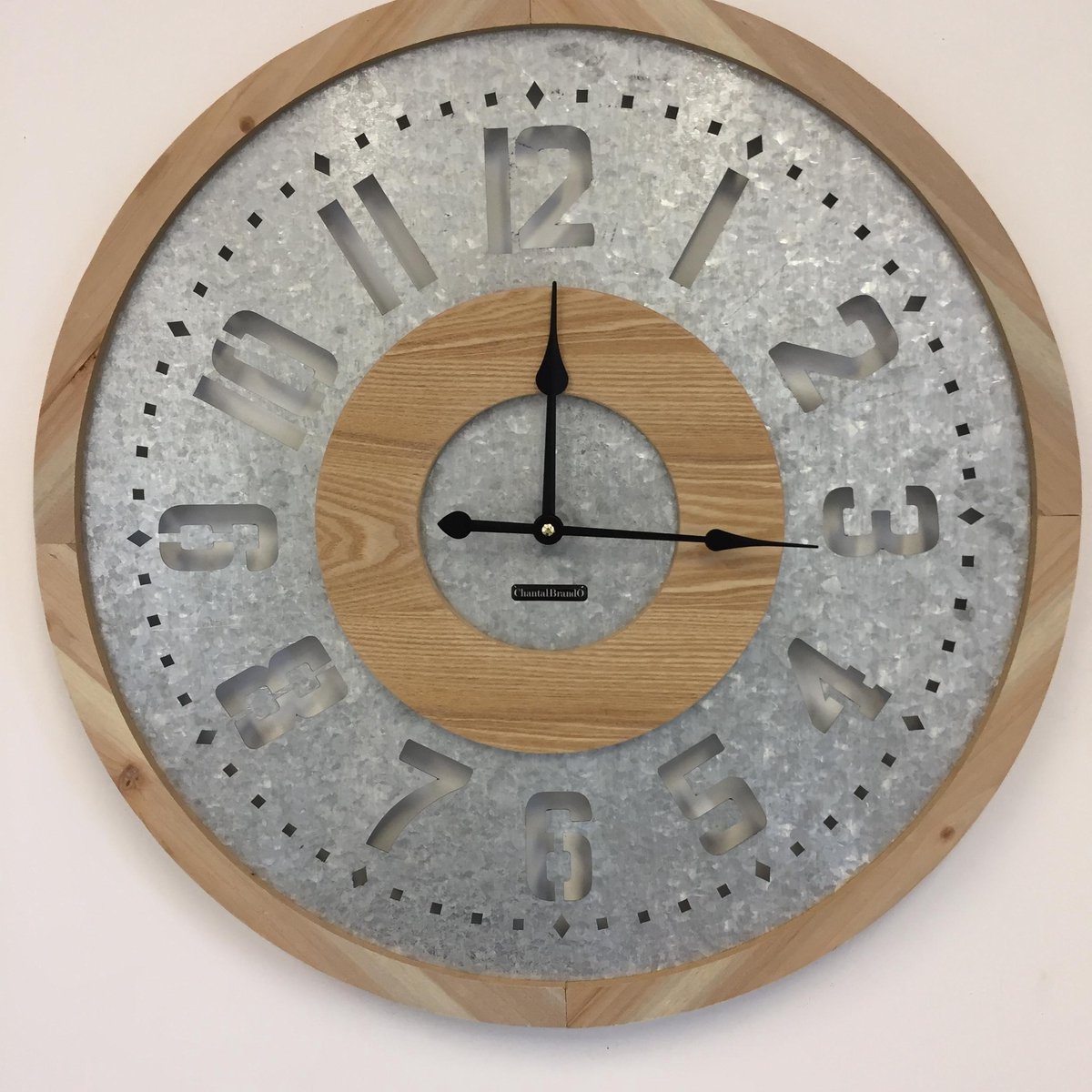 Wandklok VINTAGE WOODZ DESIGN INDUSTRIEEL