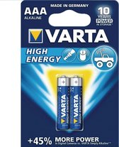 Varta AAA Longlife (LR03) Power batterijen - 2 stuks