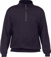 Gildan 1/4 Zip Cadet Vintage Sweater Zwart L