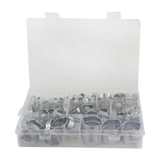Dubbele oor slangklem (2-oor klemmen) assortiment 175-delig van US.PRO Tools by Bergen — afbeelding 2