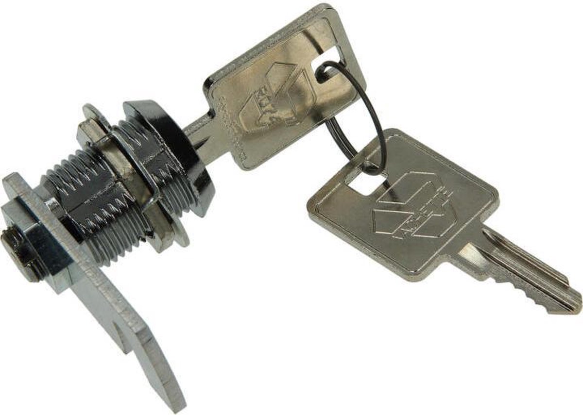Brievenbusslot cilinder chroom 20mm
