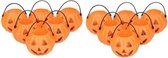 12x mini seaux citrouilles Halloween 5 cm - Décoration / décoration / accessoires Halloween - Seaux citrouilles