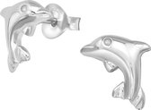 Joy|S - Zilveren dolfijn oorbellen 8 mm sterling zilver 925