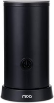Bol.com MOA Melkopschuimer Elektrisch - BPA vrij - Voor Opschuimen en Verwarmen - Zwart - MF5B aanbieding