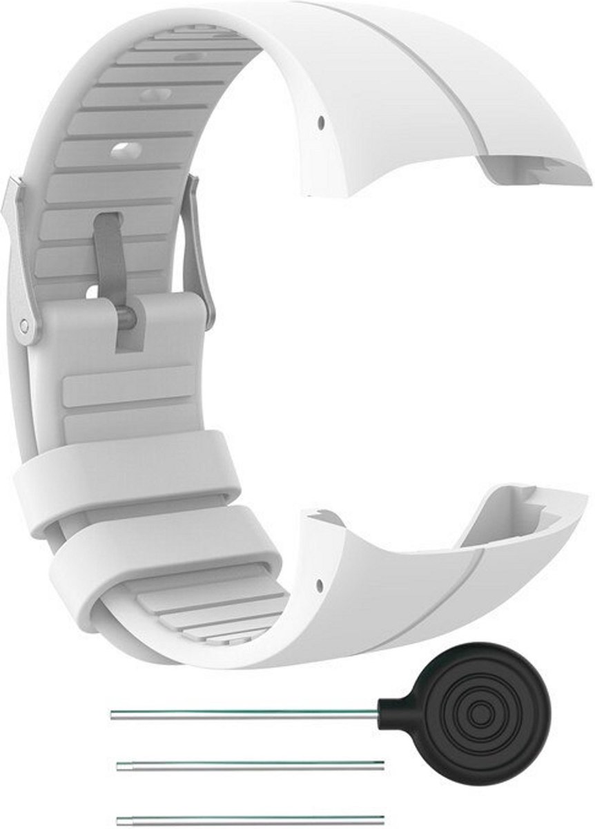 KELERINO. Horloge Band geschikt voor Polar M430 & M400 - Siliconen - Wit - Small