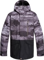 Quiksilver Mission Heren Ski jas - Black Matte Painting - Maat XL